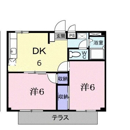 シティハイツ川地の物件間取画像